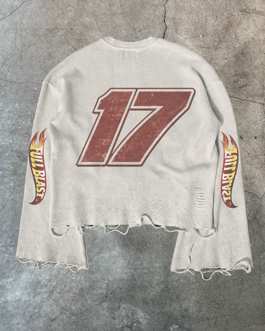 FBS Waffle Longsleeve - Racing Distressed